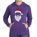  Feliz Navidad Santa Claus - Women's Word Art Hooded Sweatshirt