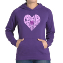  Forever In Our Hearts - Women's Word Art Hooded Sweatshirt