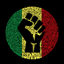  Get Up Stand Up - Women's Word Art Hooded Sweatshirt