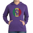Purple XL Get Up Stand Up - Women's Word Art Hooded Sweatshirt