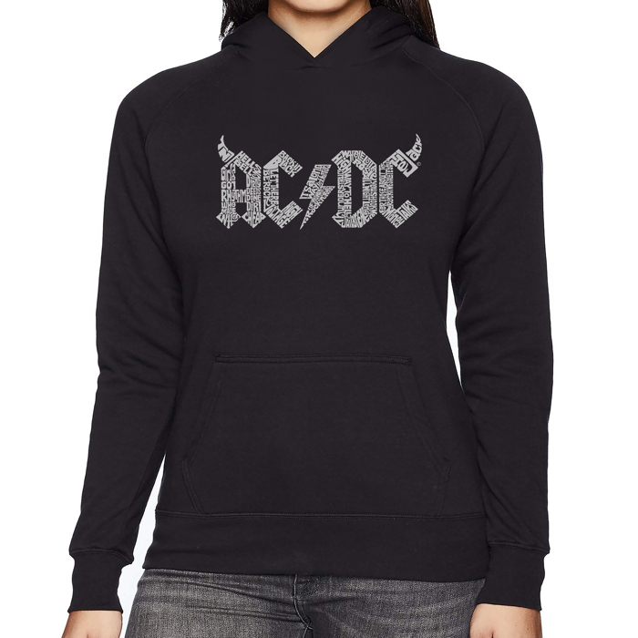 ACDC - Women's Word Art Hooded Sweatshirt