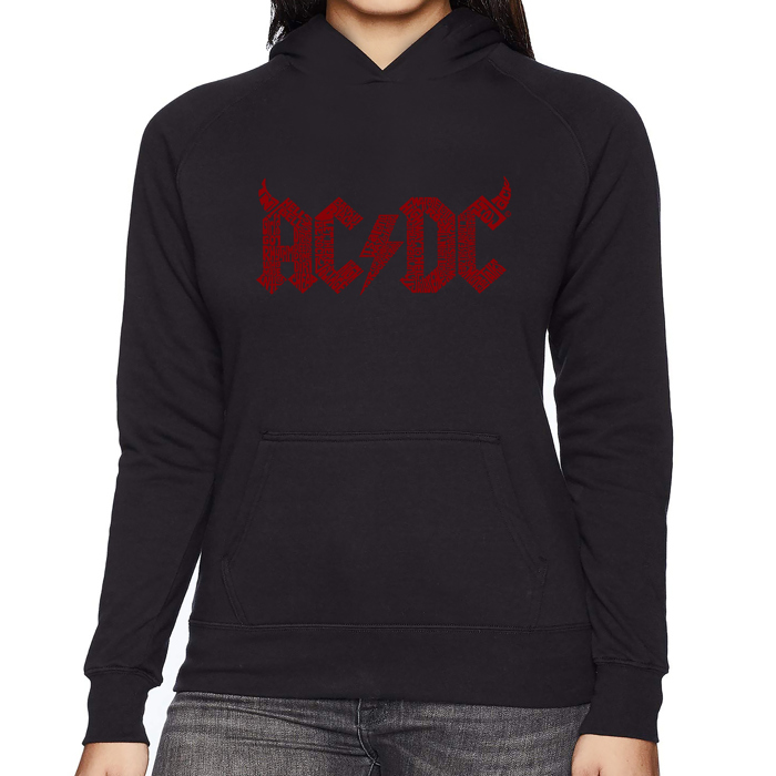 ACDC - Women's Word Art Hooded Sweatshirt