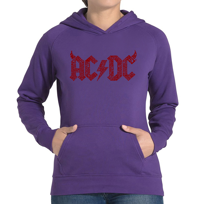 ACDC - Women's Word Art Hooded Sweatshirt