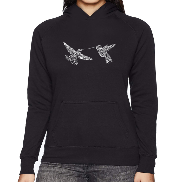 Hummingbirds - Women's Word Art Hooded Sweatshirt