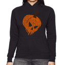 Black XXL Evil Pumpkin - Women's Word Art Hooded Sweatshirt