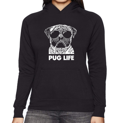 Pug Life - Women's Word Art Hooded Sweatshirt