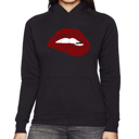  Brooklyn Lips - Women's Word Art Hooded Sweatshirt