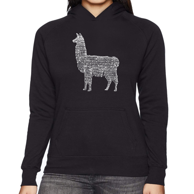 Llama Mama - Women's Word Art Hooded Sweatshirt