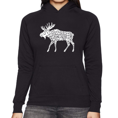 Moose - Women's Word Art Hooded Sweatshirt