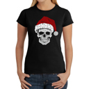  Santa Skull - Women's Word Art T-Shirt