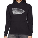  Pledge of Allegiance Flag - Women's Word Art Hooded Sweatshirt