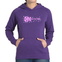 Purple Large Shake it Off - Women's Word Art Hooded Sweatshirt