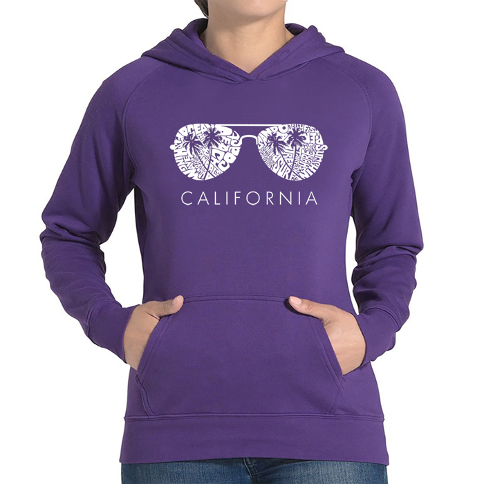 California Shades - Women's Word Art Hooded Sweatshirt