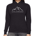 Black XXXL Colorado Ski Towns - Women's Word Art Hooded Sweatshirt