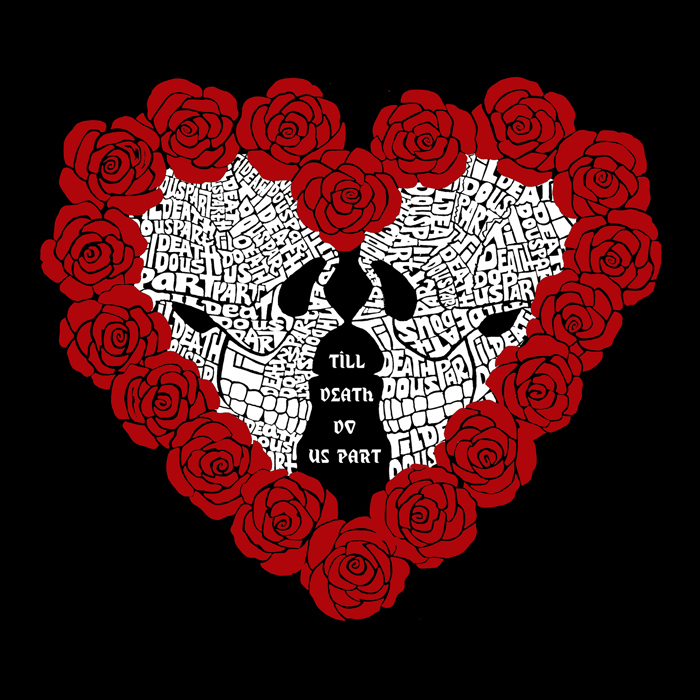 Til Death Do Us Part - Women's Word Art Hooded Sweatshirt