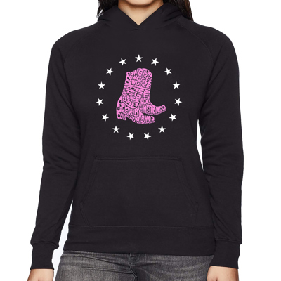 Cowgirl Boots - Women's Word Art Hooded Sweatshirt