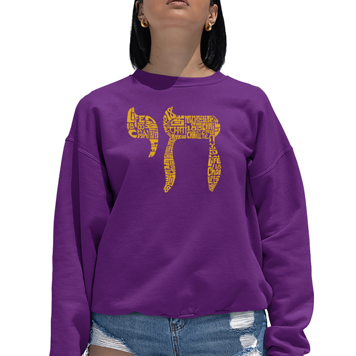 Chai - Women's Word Art Crewneck Sweatshirt