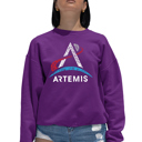 Pink XXL NASA Artemis Logo - Women's Word Art Crewneck Sweatshirt