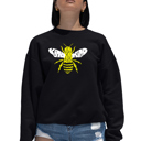 Black XXL Bee Kind - Women's Word Art Crewneck Sweatshirt