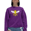 Pink XL Bee Kind - Women's Word Art Crewneck Sweatshirt
