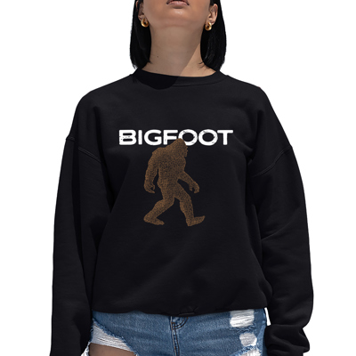 Bigfoot - Women's Word Art Crewneck Sweatshirt