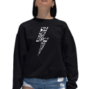  Lightning Bolt - Women's Word Art Crewneck Sweatshirt
