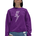  Lightning Bolt - Women's Word Art Crewneck Sweatshirt