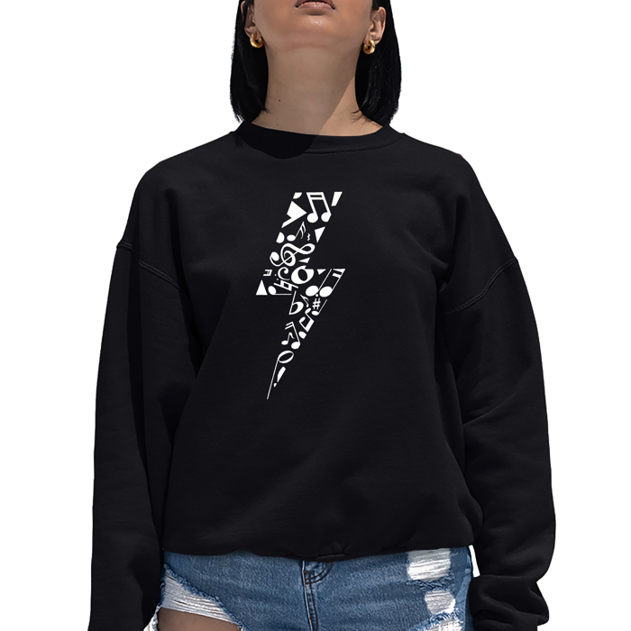 Lightning Bolt - Women's Word Art Crewneck Sweatshirt