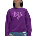 Pink Medium Bride - Women's Word Art Crewneck Sweatshirt