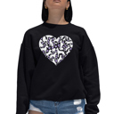  Dog Heart - Women's Word Art Crewneck Sweatshirt