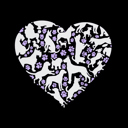  Dog Heart - Women's Word Art Crewneck Sweatshirt