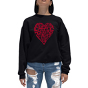 Black XL Crazy Little Thing Called Love - Women's Word Art Crewneck Sweatshirt