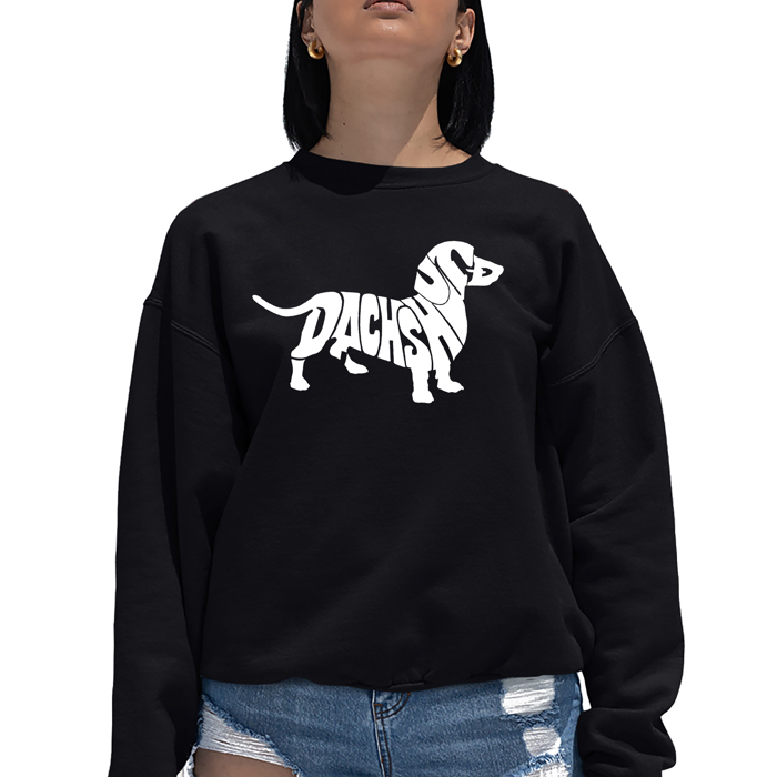 Dachshund - Women's Word Art Crewneck Sweatshirt