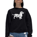 Black XXL Dachshund - Women's Word Art Crewneck Sweatshirt