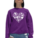  Halloween Heart - Women's Word Art Crewneck Sweatshirt
