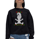 Black XL Christmas Elf - Women's Word Art Crewneck Sweatshirt