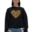 Black Medium Fall Vibes  - Women's Word Art Crewneck Sweatshirt
