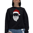 Black XXXL Feliz Navidad Santa Claus - Women's Word Art Crewneck Sweatshirt