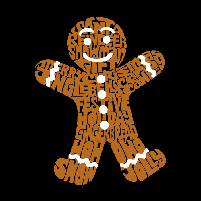 Gingerbread - Women's Word Art Crewneck Sweatshirt
