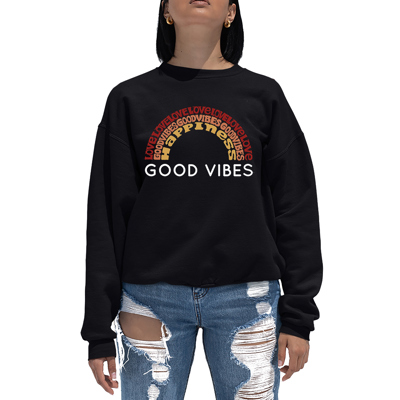 Good Vibes - Women's Word Art Crewneck Sweatshirt