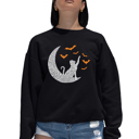 Black XL Lunar Bats - Women's Word Art Crewneck Sweatshirt