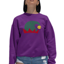 Pink Small Christmas Elf Hat - Women's Word Art Crewneck Sweatshirt