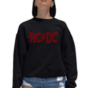 Black Large Acdc - Women's Word Art Crewneck Sweatshirt