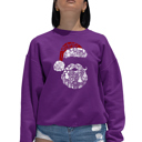 Pink XXXL Santa Pics - Women's Word Art Crewneck Sweatshirt