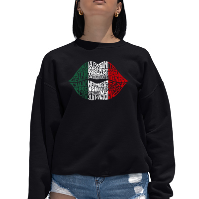 Latina Lips - Women's Word Art Crewneck Sweatshirt