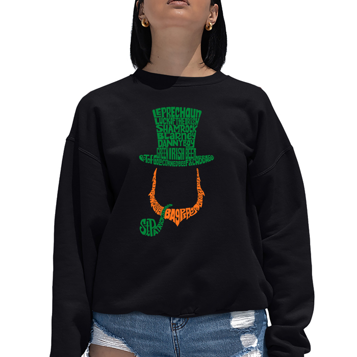 Leprechaun - Women's Word Art Crewneck Sweatshirt