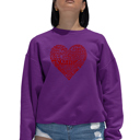 Pink Medium Love Yourself - Women's Word Art Crewneck Sweatshirt