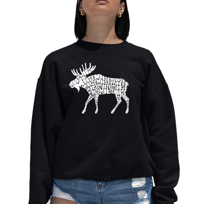 Moose - Women's Word Art Crewneck Sweatshirt