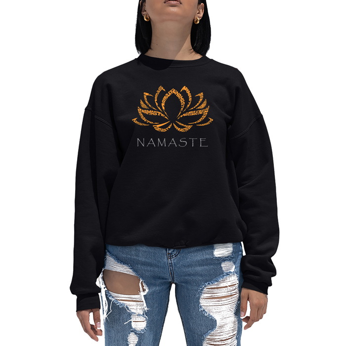 Namaste - Women's Word Art Crewneck Sweatshirt