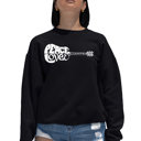 Black XL Peace Love Country - Women's Word Art Crewneck Sweatshirt